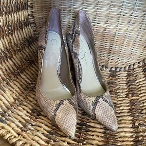 Jessica Simpson Snakeskin Pumps Size 8.5
